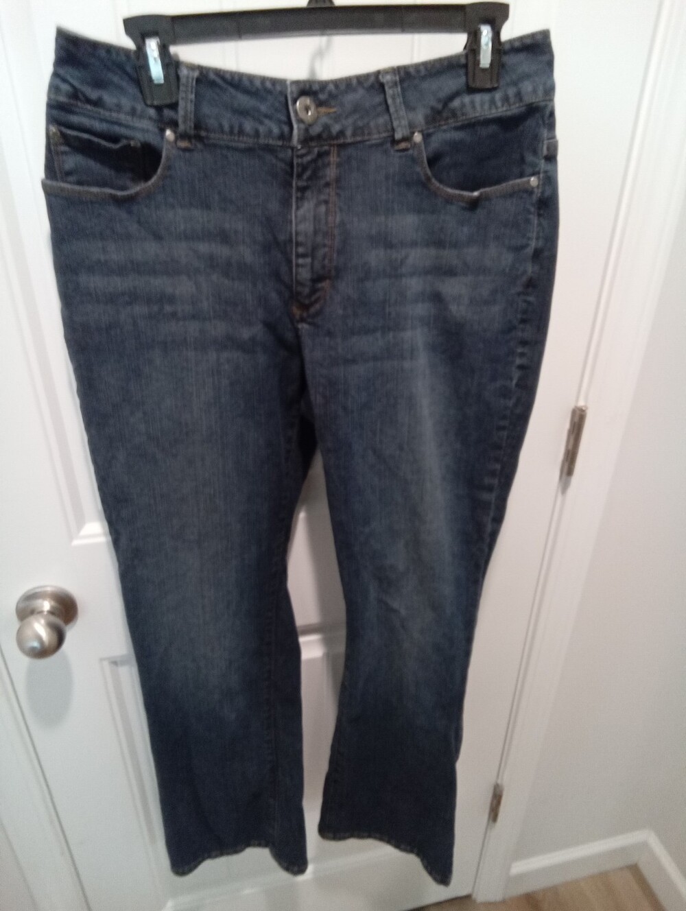 Riders by Lee Plus Sz 14 No Gap Waist Boot Cut Stone Washed Classic Denim Jeans